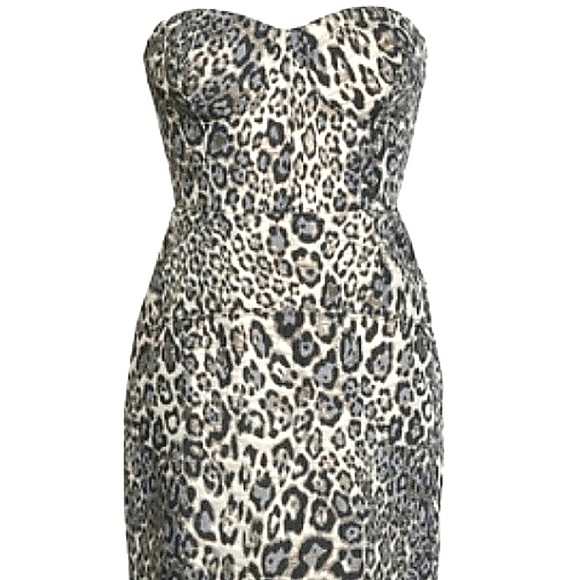 $100 OFF J. Crew Metallic Leopard Print Dress - Picture 3 of 8